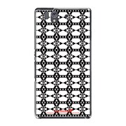 SO-02E-YCM2P0417-78 [オリジナルデザイン docomo SO-02E Xperia Z ケース (ダイヤチェーン モノクローム)]