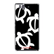 SO-02E-YCM2P0420-78 [オリジナルデザイン docomo SO-02E Xperia Z ケース (モダン ホヌ モノクロデザイン)]