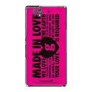 SO-02E-YCM2P0441-78 [オリジナルデザイン docomo SO-02E Xperia Z ケース (MADE IN LOVE pink design)]