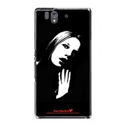 SO-02E-YCM2P0444-78 [オリジナルデザイン docomo SO-02E Xperia Z ケース (THE WOMEN mono design)]