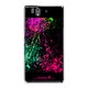 SO-02E-YCM2P0447-78 [オリジナルデザイン docomo SO-02E Xperia Z ケース (Smash Paint Graphics - Hot Pink)]