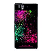 SO-02E-YCM2P0447-78 [オリジナルデザイン docomo SO-02E Xperia Z ケース (Smash Paint Graphics - Hot Pink)]