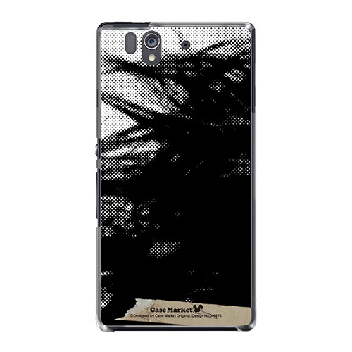 SO-02E-YCM2P0468-78 [オリジナルデザイン docomo SO-02E Xperia Z ケース (モノクローム & モザイク)]