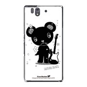 SO-02E-YCM2P0479-78 [オリジナルデザイン docomo SO-02E Xperia Z ケース (メロイックベア サイコパス & ギター - A)]