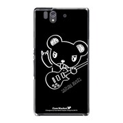 SO-02E-YCM2P0481-78 [オリジナルデザイン docomo SO-02E Xperia Z ケース (メロイックベア サイコパス & ギター - C)]