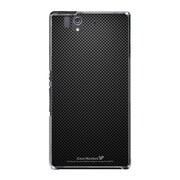 SO-02E-YCM2P0489-78 [オリジナルデザイン docomo SO-02E Xperia Z ケース (ブラックカーボンパターン Delicate)]