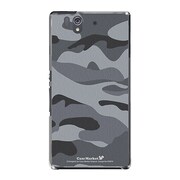 SO-02E-YCM2P0498-78 [オリジナルデザイン docomo SO-02E Xperia Z ケース (カモ柄 カモフラージュ 大柄 A)]