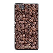 SO-02E-YCM2P0556-78 [オリジナルデザイン docomo SO-02E Xperia Z ケース (コーヒー パターン)]