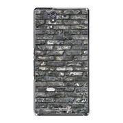 SO-02E-YCM2P0573-78 [オリジナルデザイン docomo SO-02E Xperia Z ケース (レンガ パターン ダークビンテージ)]