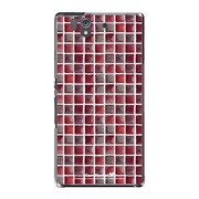 SO-02E-YCM2P0581-78 [オリジナルデザイン docomo SO-02E Xperia Z ケース (スウェーデン タイル チェリー)]