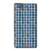 SO-02E-YCM2P0583-78 [オリジナルデザイン docomo SO-02E Xperia Z ケース (スウェーデン タイル マリン)]