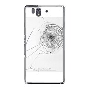 SO-02E-YCM2P0594-78 [オリジナルデザイン docomo SO-02E Xperia Z ケース (フェイク クラッシュ ガラス ホワイト)]