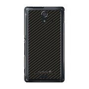SOL22-YCM2P0016-78 [オリジナルデザイン au SOL22 Xperia UL ケース (ブラックカーボンパターン)]