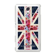 SOL22-YCM2P0018-78 [オリジナルデザイン au SOL22 Xperia UL ケース (ユニオンジャックコレクション フローラル)]