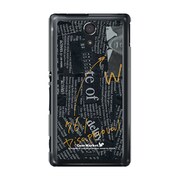 SOL22-YCM2P0025-78 [オリジナルデザイン au SOL22 Xperia UL ケース (News-paper ブラック)]