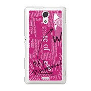 SOL22-YCM2P0026-78 [オリジナルデザイン au SOL22 Xperia UL ケース (News-paper ピンク)]