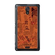 SOL22-YCM2P0027-78 [オリジナルデザイン au SOL22 Xperia UL ケース (News-paper オレンジ)]