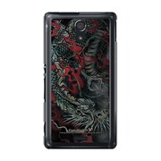 SOL22-YCM2P0062-78 [オリジナルデザイン au SOL22 Xperia UL ケース (龍の咆哮（赤）)]