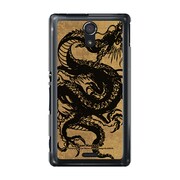 SOL22-YCM2P0063-78 [オリジナルデザイン au SOL22 Xperia UL ケース (昇り龍（黒龍）)]
