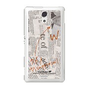 SOL22-YCM2P0065-78 [オリジナルデザイン au SOL22 Xperia UL ケース (News-paper ホワイト)]