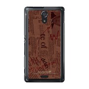 SOL22-YCM2P0066-78 [オリジナルデザイン au SOL22 Xperia UL ケース (News-paper ブラウン)]