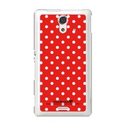 SOL22-YCM2P0100-78 [オリジナルデザイン au SOL22 Xperia UL ケース (Dot Pattern キュート レッド)]