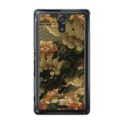 SOL22-YCM2P0108-78 [オリジナルデザイン au SOL22 Xperia UL ケース (獅子牡丹)]