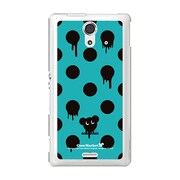 SOL22-YCM2P0115-78 [オリジナルデザイン au SOL22 Xperia UL ケース (Dot Pattern マウスミント)]