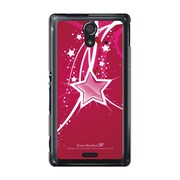 SOL22-YCM2P0125-78 [オリジナルデザイン au SOL22 Xperia UL ケース (ワインレッドスター)]
