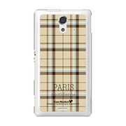 SOL22-YCM2P0128-78 [オリジナルデザイン au SOL22 Xperia UL ケース (チェック柄コレクション Paris)]