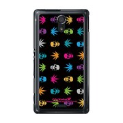 SOL22-YCM2P0198-78 [オリジナルデザイン au SOL22 Xperia UL ケース (カラフルモノグラムスカル)]