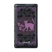 SOL22-YCM2P0201-78 [オリジナルデザイン au SOL22 Xperia UL ケース (ミステリアスキャット)]