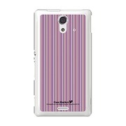 SOL22-YCM2P0271-78 [オリジナルデザイン au SOL22 Xperia UL ケース (Stripe Pattern パープル)]