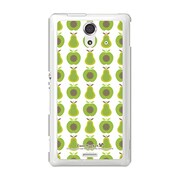 SOL22-YCM2P0358-78 [オリジナルデザイン au SOL22 Xperia UL ケース (ドット グリーンアップル)]