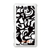 SOL22-YCM2P0376-78 [オリジナルデザイン au SOL22 Xperia UL ケース (モノクロームフラワー)]