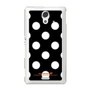 SOL22-YCM2P0397-78 [オリジナルデザイン au SOL22 Xperia UL ケース (Dot Pattern クラシック Big ブラック)]