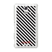 SOL22-YCM2P0410-78 [オリジナルデザイン au SOL22 Xperia UL ケース (モノクロ ストライプ ライン)]
