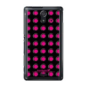 SOL22-YCM2P0413-78 [オリジナルデザイン au SOL22 Xperia UL ケース (ブラックグロメット & ピンク)]