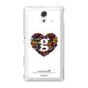 SOL22-YCM2P0464-78 [オリジナルデザイン au SOL22 Xperia UL ケース (Lovegram Flower Heart white)]