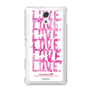 SOL22-YCM2P0470-78 [オリジナルデザイン au SOL22 Xperia UL ケース (LOVE. LOVE. LOVE. The White)]