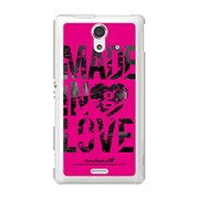 SOL22-YCM2P0472-78 [オリジナルデザイン au SOL22 Xperia UL ケース (Made in Love Pink Paint)]