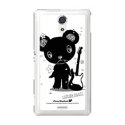 SOL22-YCM2P0479-78 [オリジナルデザイン au SOL22 Xperia UL ケース (メロイックベア サイコパス & ギター - A)]