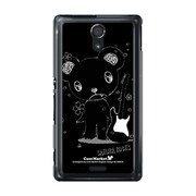 SOL22-YCM2P0480-78 [オリジナルデザイン au SOL22 Xperia UL ケース (メロイックベア サイコパス & ギター - B)]