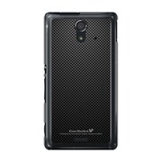 SOL22-YCM2P0489-78 [オリジナルデザイン au SOL22 Xperia UL ケース (ブラックカーボンパターン Delicate)]