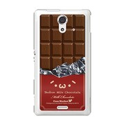 SOL22-YCM2P0501-78 [オリジナルデザイン au SOL22 Xperia UL ケース (ショボーン on 板チョコ (´・ω・`))]