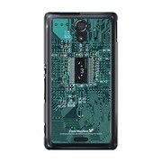 SOL22-YCM2P0503-78 [オリジナルデザイン au SOL22 Xperia UL ケース (ショボーン on 基盤 (´・ω・`))]