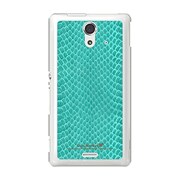SOL22-YCM2P0525-78 [オリジナルデザイン au SOL22 Xperia UL ケース (ヘビ柄 グリーンミックス)]