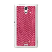 SOL22-YCM2P0527-78 [オリジナルデザイン au SOL22 Xperia UL ケース (ヘビ柄 レッドミックス)]
