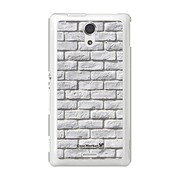 SOL22-YCM2P0571-78 [オリジナルデザイン au SOL22 Xperia UL ケース (レンガ パターン ホワイト A)]