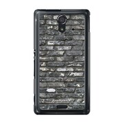 SOL22-YCM2P0573-78 [オリジナルデザイン au SOL22 Xperia UL ケース (レンガ パターン ダークビンテージ)]